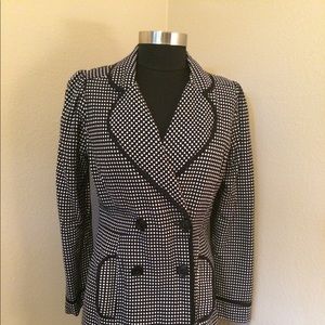 Black & White Double Breasted Jacket